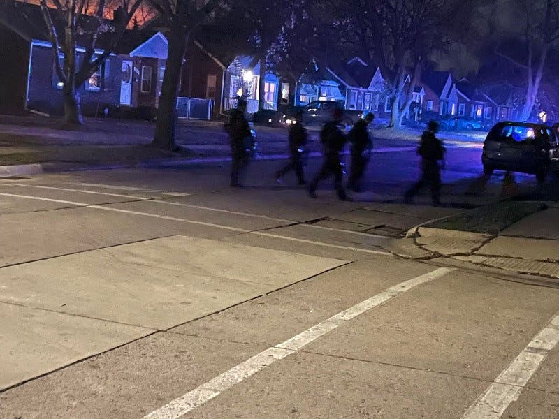 Police in Eastpointe have given the all clear after a barricaded situation ended in a neighborhood near Gratiot Avenue and Stephens Road late Tuesday night.