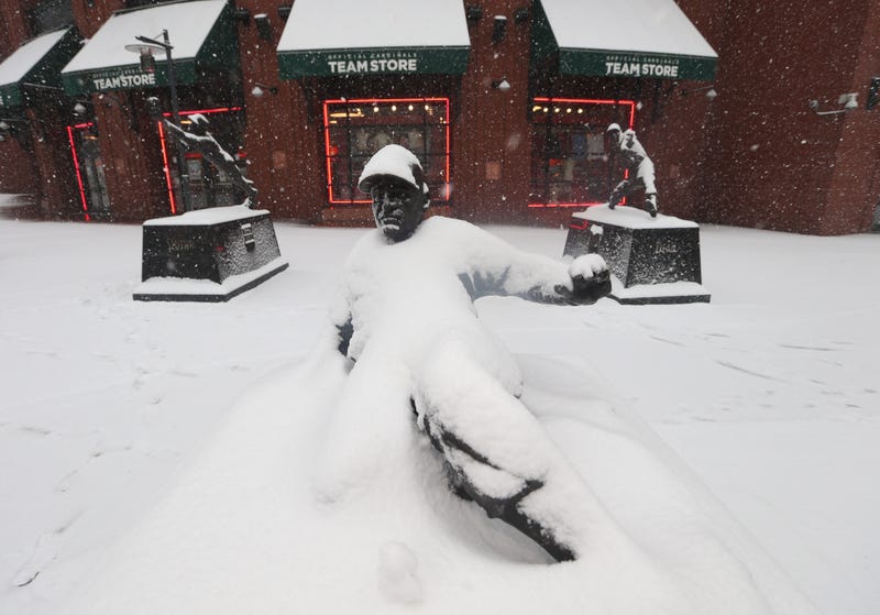 Busch Stadium snow