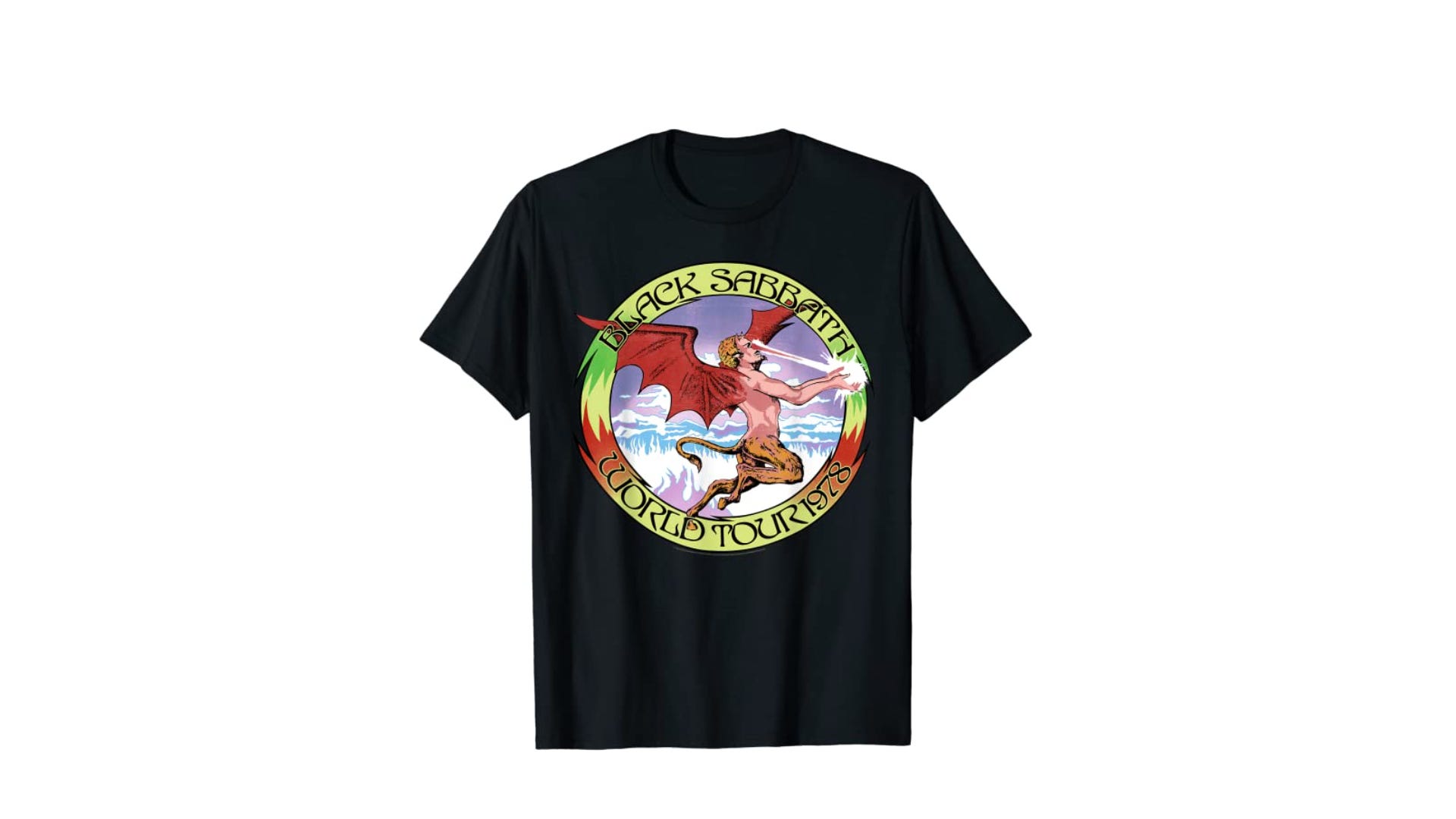 Black Sabbath T Shirt Never Say Die Tour Colour Baseball Style 100% Official Black Sabbath T Shirt Never Say Die Tour Colour Baseball Style 100% Official