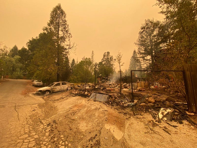 A very sad and familiar scene near Santa Rosa.