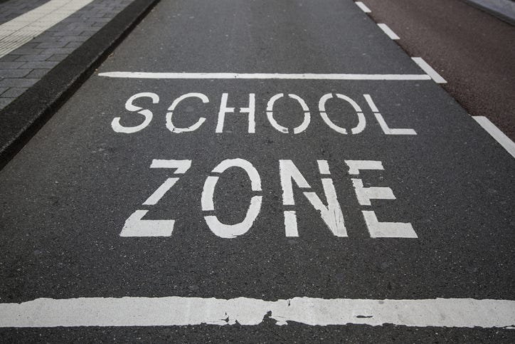 school crosswalk