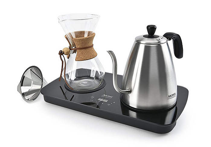 Aroma 4-Cup Digital Pour Over Coffee Set