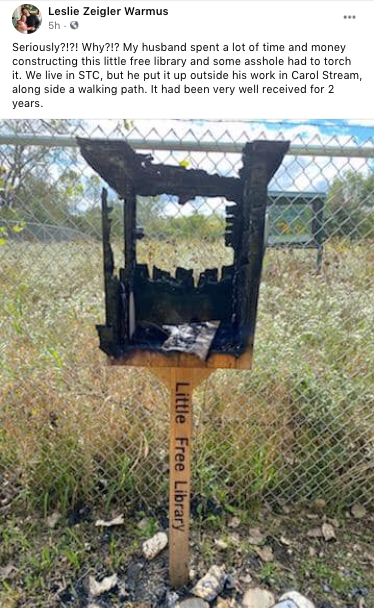 book box burned