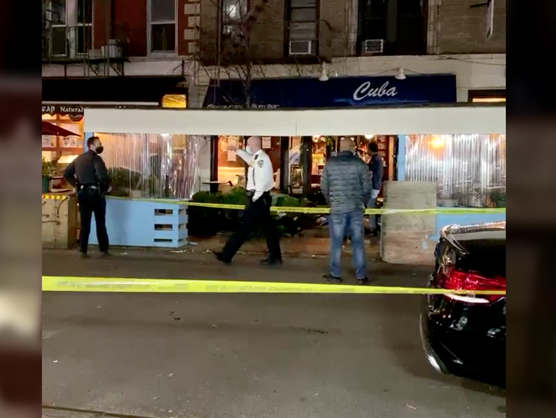 Car crashes into NYC restaurant