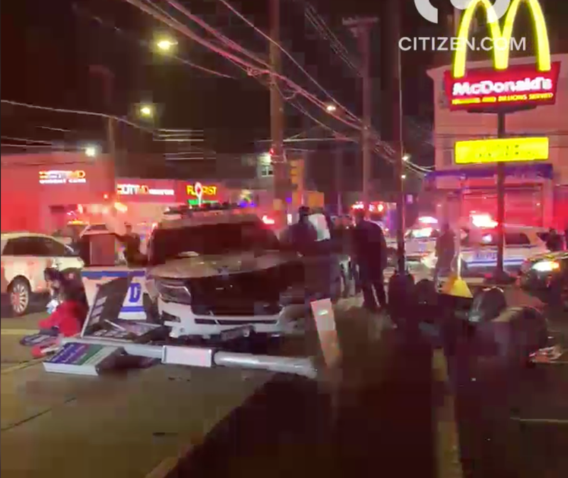 Si Bus stop crash