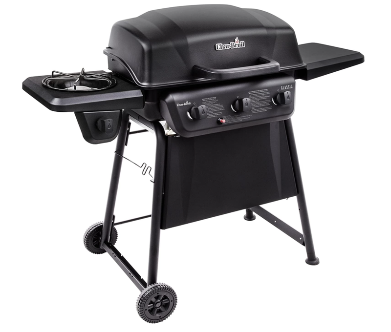 Char-Broil Classic 360 3-Burner Liquid Propane Gas Grill with Side Burner