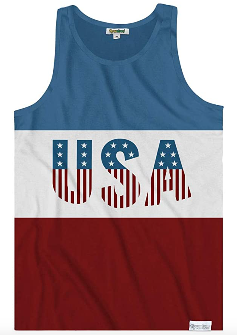 Tipsy Elves Funny American Patriotic Themed Tank Top