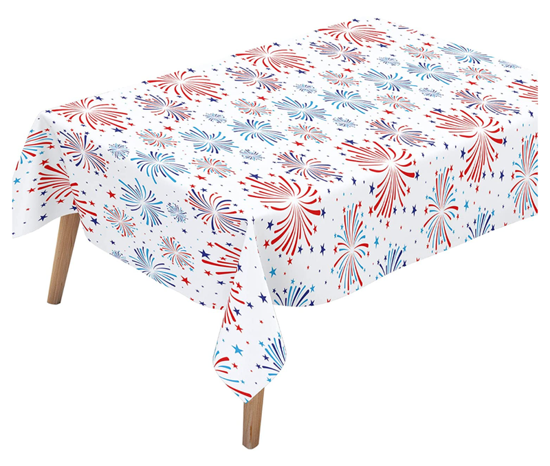 Dazonge 2-Pack Patriotic Burst Tablecloth
