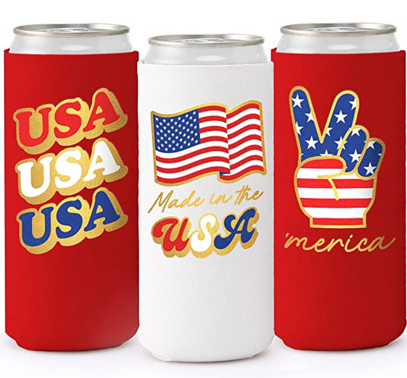 xo, Fetti Fourth of July Neoprene Drink Holders