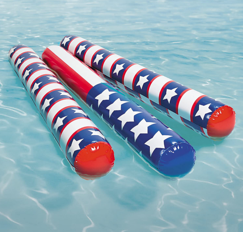 Inflatable Patriotic Pool Noodles