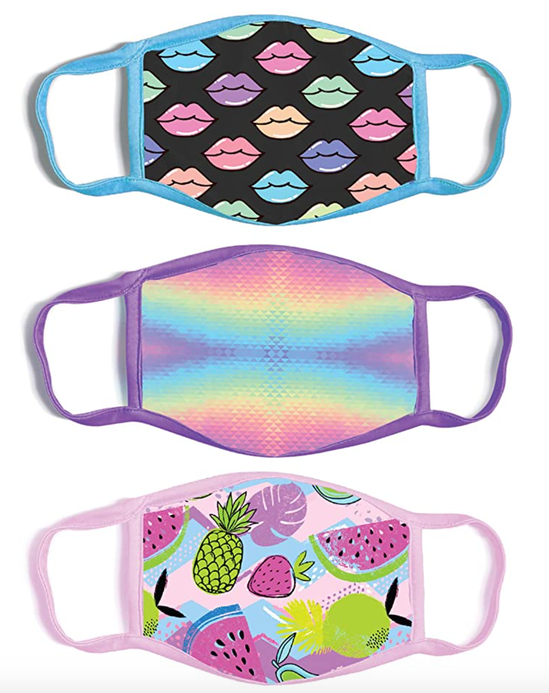 ABG Accessories Girl's Reusable Face Mask 3-Pack