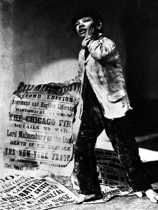 fire coverage in an 1871 newspaper