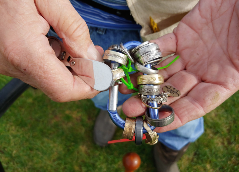 North Side man uses metal detector to help people find lost rings