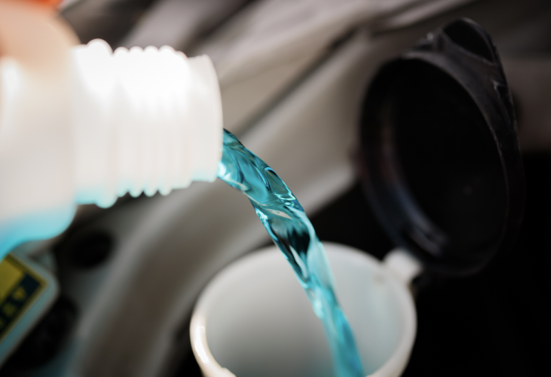 blue liquid