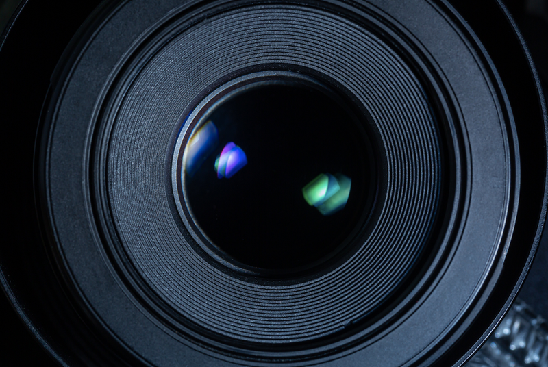 camera lens close up