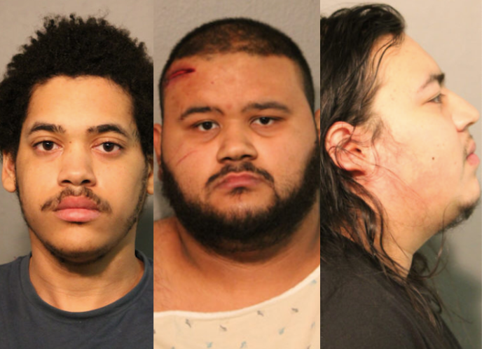 Noel Centeno, left; Edgardo Perez, center; Jesse Sanchez, right