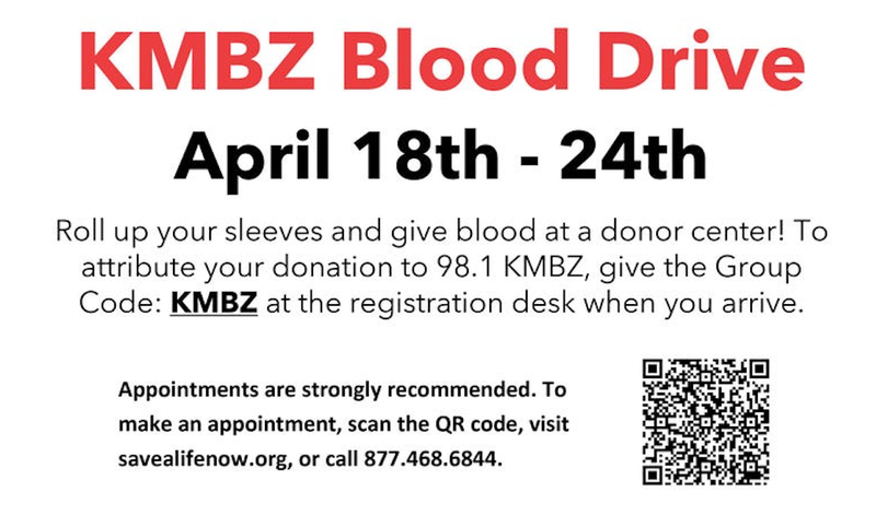 Information about the KMBZ Blood Drive