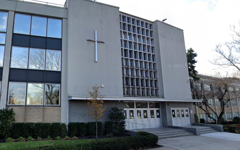 St. Francis Preparatory School was evacuated on Tuesday morning after a bomb threat, police said.