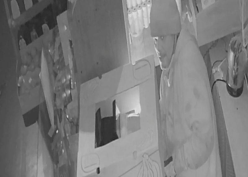 The suspect during one of the burglaries in Brooklyn