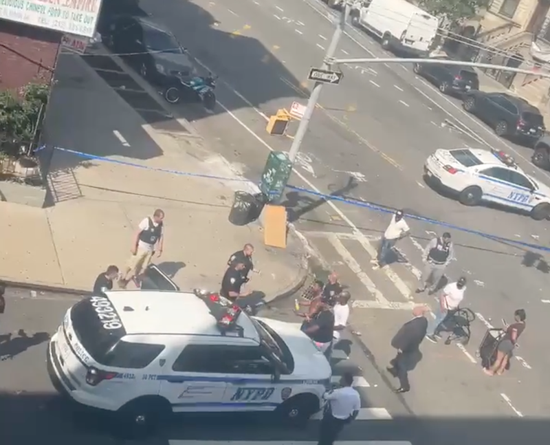 A teen has been shot multiple times in the back in Harlem, police said Friday.