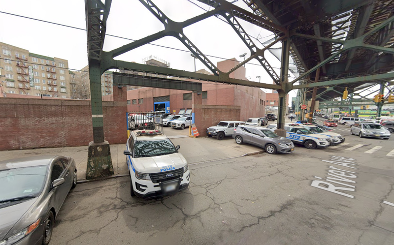 A domestic violence suspect walked out of the 44th Precinct stationhouse on Wednesday night, police said