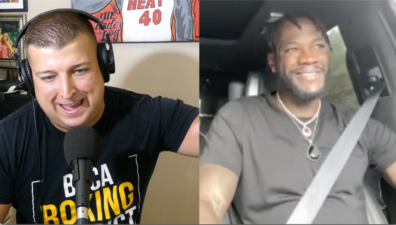 Deontay Wilder with Tobin