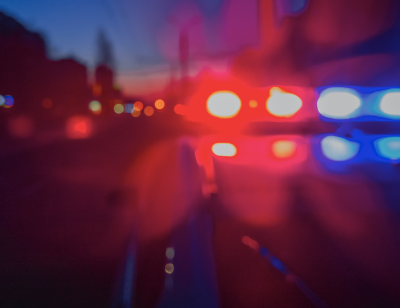 police car lights