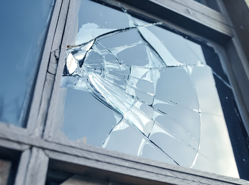 window cracked