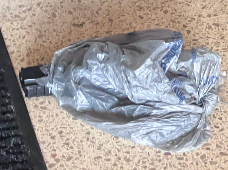 gun in bag