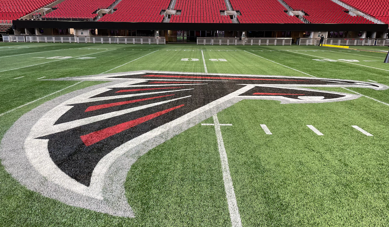 Falcons NFL Draft party at Mercedes-Benz Stadium