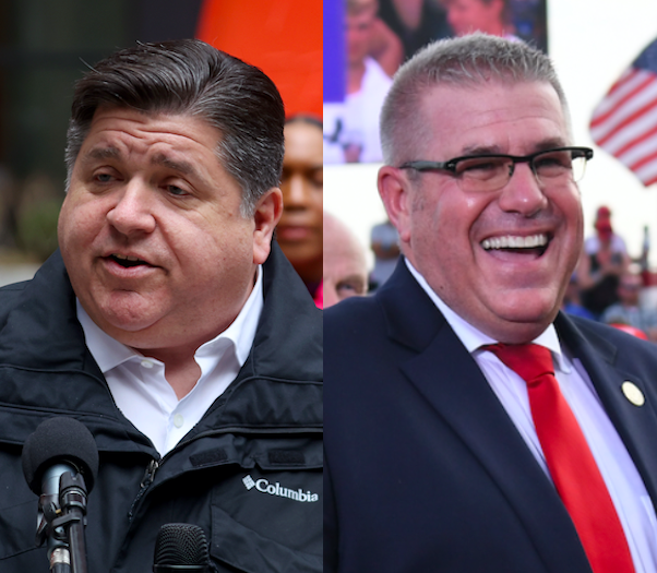 J.B. Pritzker and Darren Bailey