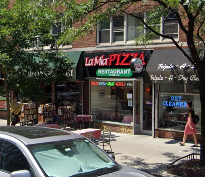 La Mia Pizza Restaurant, where a small gas explosion occurred on Sunday