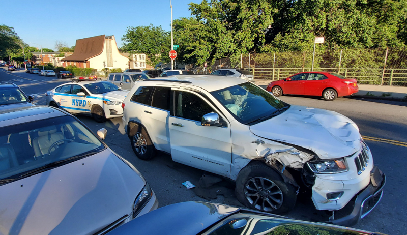 The car that fatally hit a cyclist on Sunday