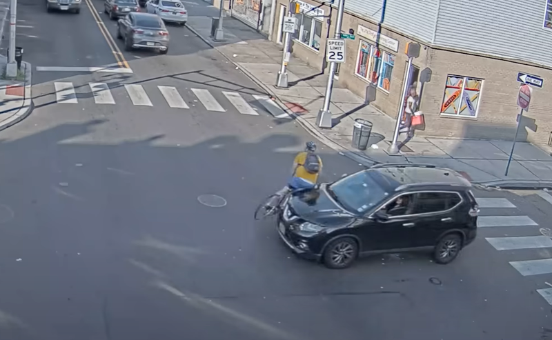 Security footage showed DeGise hitting a delivery worker in July.
