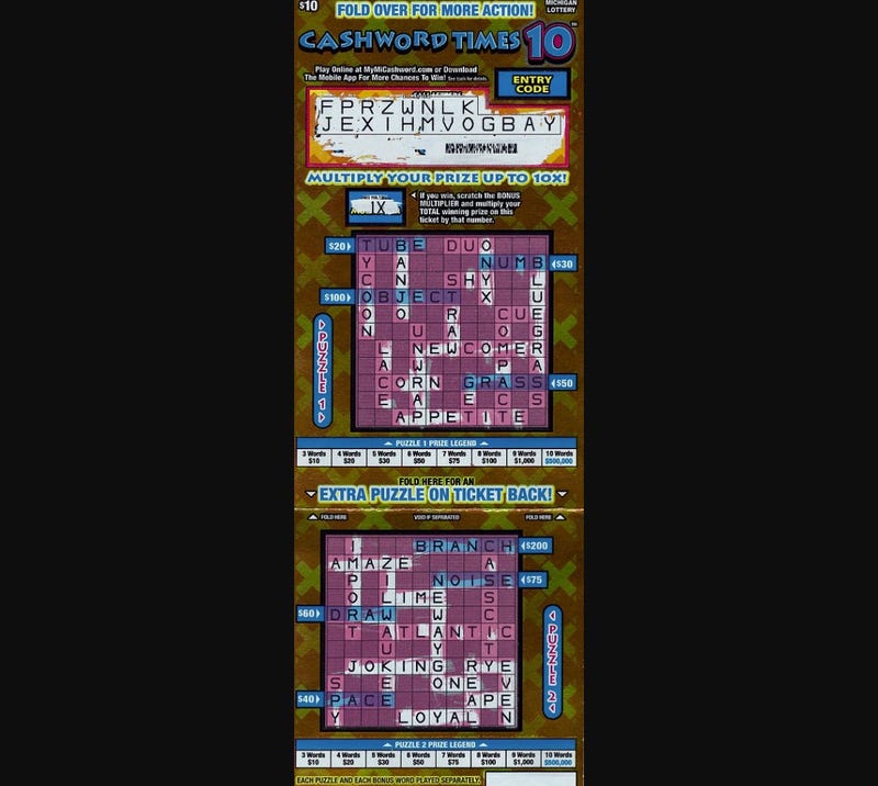 Winning lottery ticket