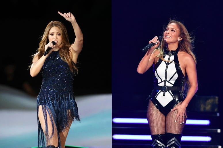 Shakira and Jennifer Lopez