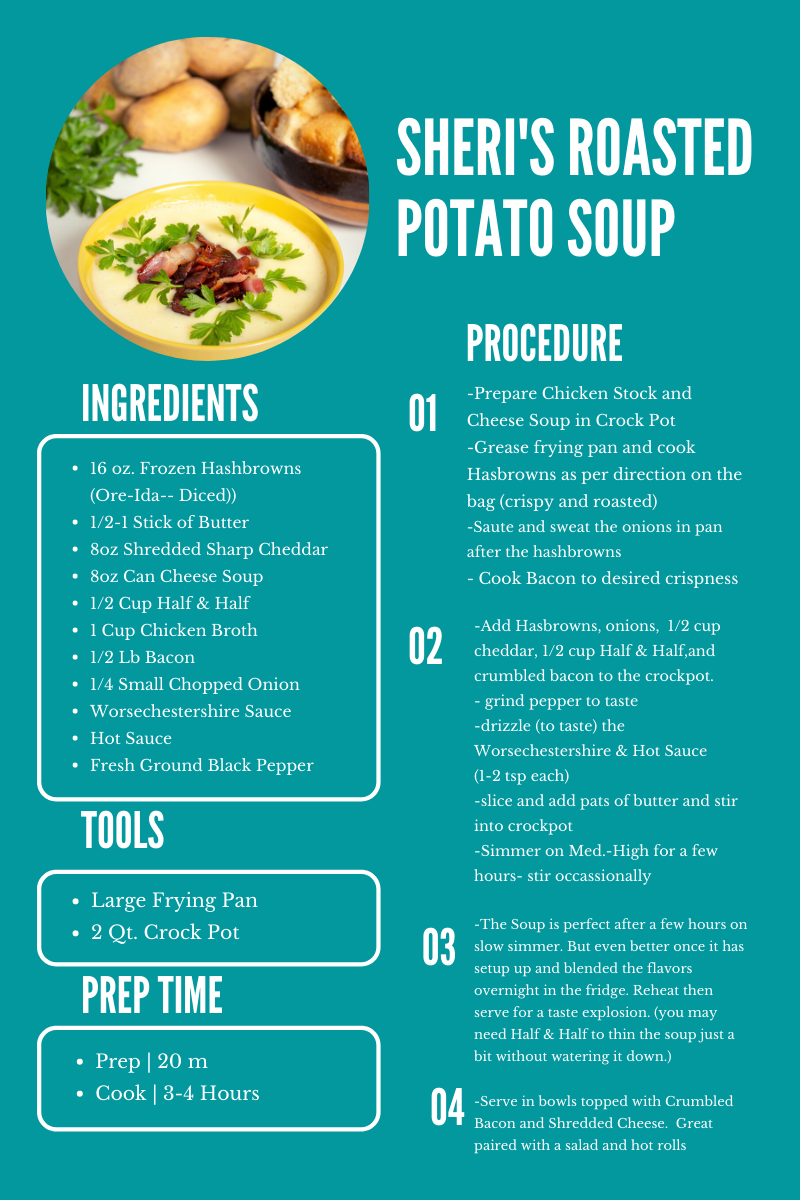 Sheri's Roasted Potato Soup Recipe