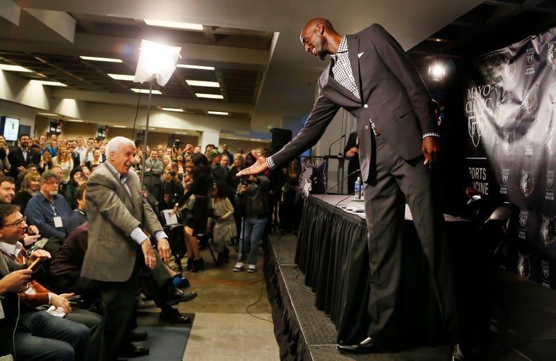 Sid Hartman and Kevin Garnett