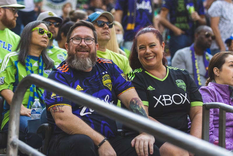 Soccer fans at Lumen Field