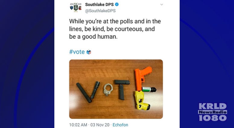 Southlake Police Tweet