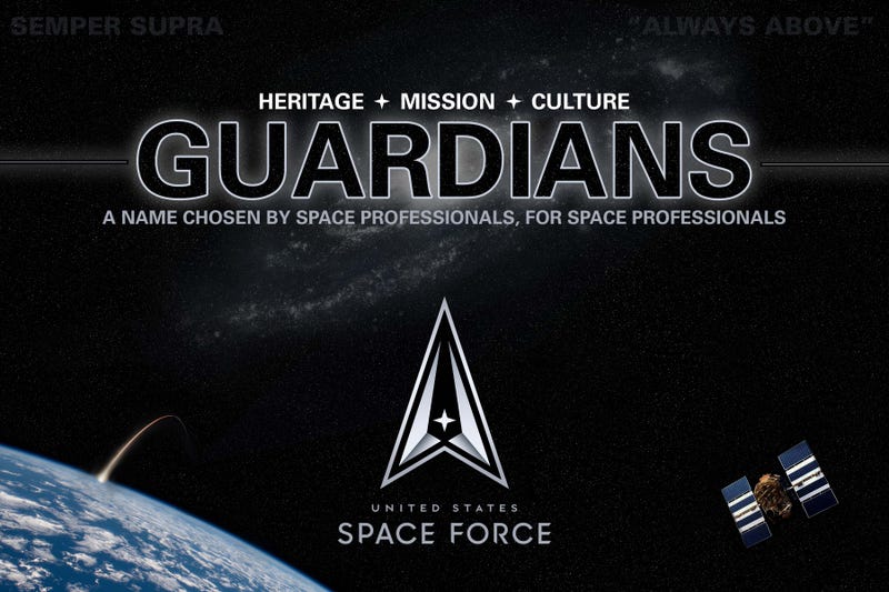 The graphic shared by U.S. Space Force on Friday in announcing their new name.