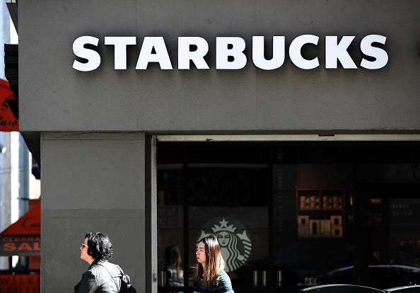 Starbucks storefront