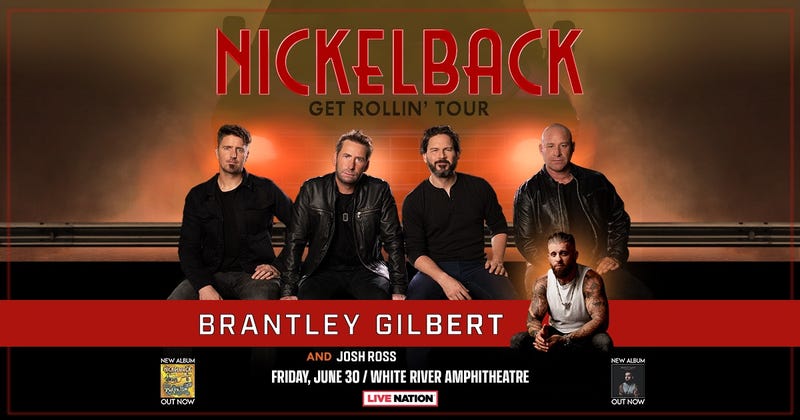 Win Tickets To See Nickelback at White River Amphitheatre