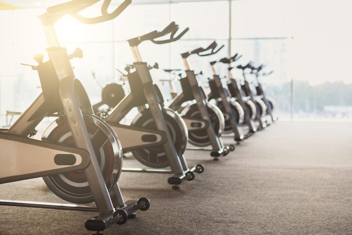 stationary bikes