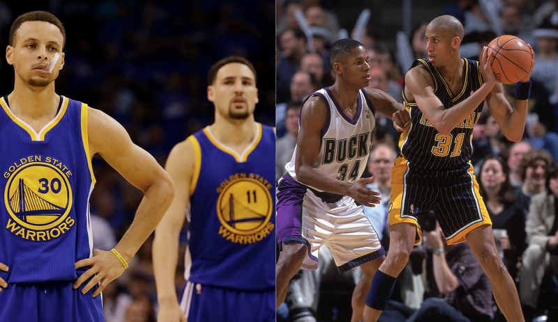 Steph Curry, Klay Thompson, Ray Allen, Reggie Miller