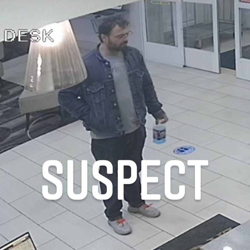 Footage of the suspect