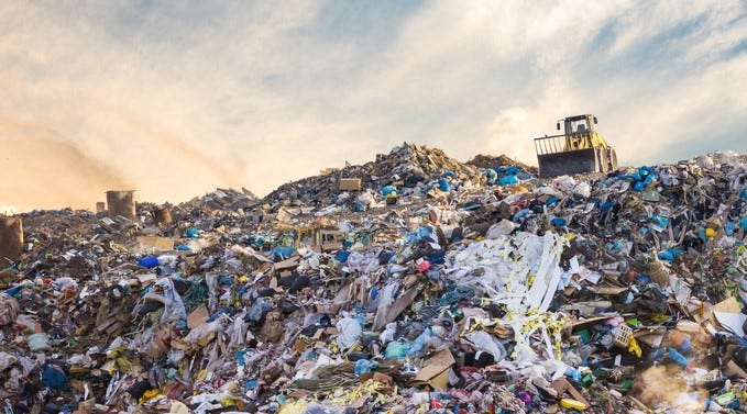 a landfill