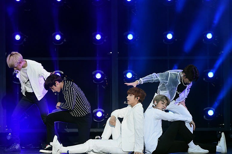 Yeonjun, Soobin, Beomgyu, Taehyun, and Huening Kai of Tomorrow X Together