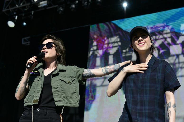 Tegan and Sara perform at LOVELOUD Festival 2019