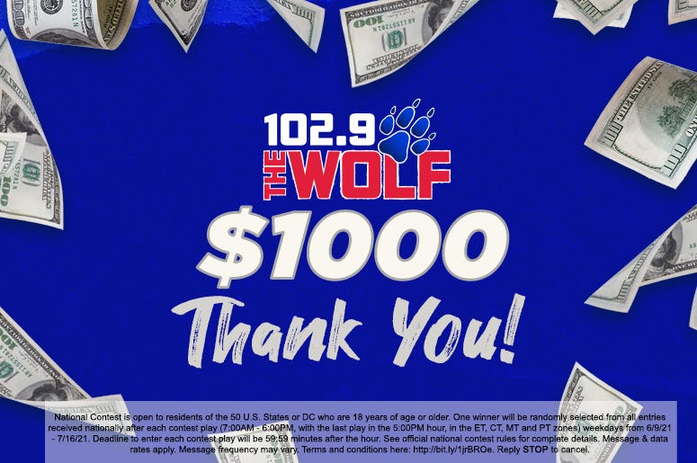 $1000 Thank You
